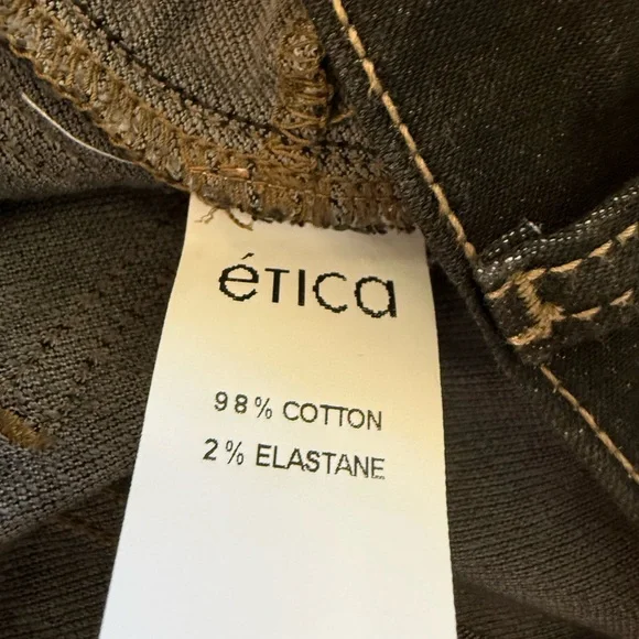 Etica Skinny Jeans Size 2 Stretch Denim NWT Slim Leg Dark Wash